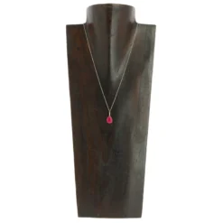 Collier Octobre Agate Fuchsia