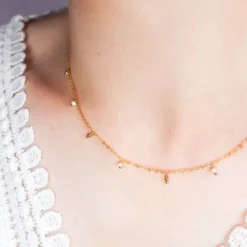 Collier pampilles - salicina - or