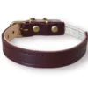 Collier pour chat acinonyx jubatus by maurice en cuir - taille 2 - aubergine