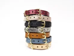 Collier pour chat panthera pardus by maurice en cuir - taille 2 - rose