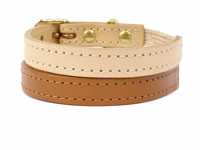 Collier pour chat panthera tigris by maurice en cuir - taille 3 - crème