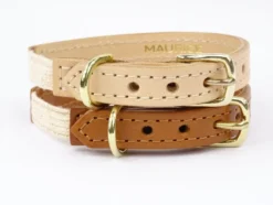 Collier pour chat panthera tigris by maurice en cuir - taille 3 - marron