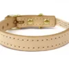 Collier pour chat panthera tigris by maurice en cuir - taille 1 - crème