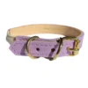 Collier pour chat panthera uncia by maurice en nubuck - taille 1 - lilas