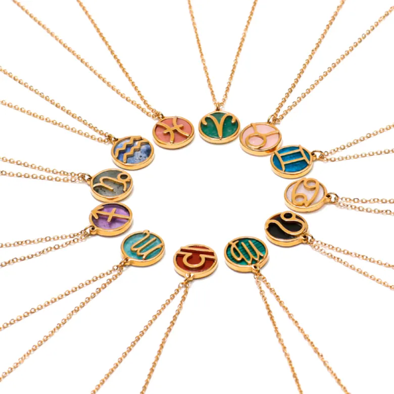 Collier signe astrologique gémeaux