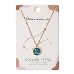Collier signe astrologique gémeaux