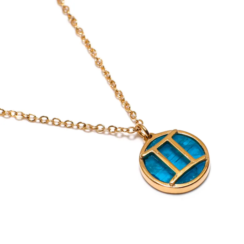 Collier signe astrologique gémeaux