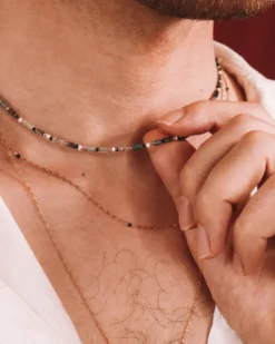 Collier - yézidis vert - or