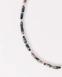 Collier - yézidis vert - or