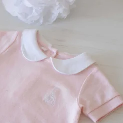 Combishort bébé rose 6