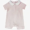 Combishort bébé rose 1