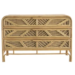 Commode en rotin 3 tiroirs l120 cm galon