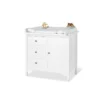 Commode à langer blanche chalet large