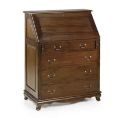 Commode 8 tiroirs bronze bois marron -