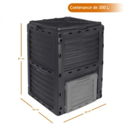 Composteur de jardin 300L