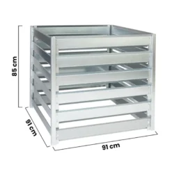 Composteur de jardin - 91 x 91 x h85 cm - 704l00