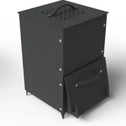 Composteur d'extérieur 90l noir