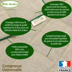 Compresse de lin universelle - décontrac
