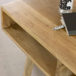 Console avec rangement en manguier maëva
