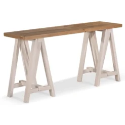 Console bois blanc - bréanna décoration