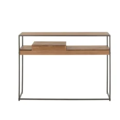 Console bois naturel h.86cm
