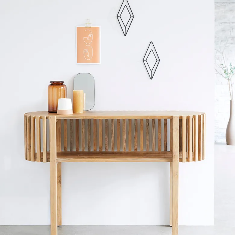 Console en bois de teck