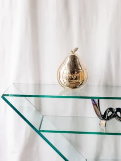 Console en verre et marbre n°601
