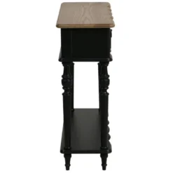 Console 1 tiroir bois noir - manoir