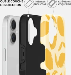 Coque magsafe pour iphone 16 plus tough motifs lemon tart burga