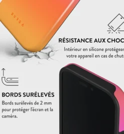 Coque magsafe pour iphone 16 plus tough motifs sunset club burga