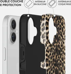 Coque magsafe pour iphone 16 tough motifs player burga