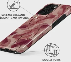 Coque pour iphone 15 pro max rigide motifs tender kiss burga