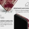 Coque pour iphone 13 pro rigide motifs tender kiss burga