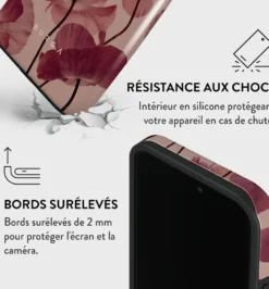 Coque pour iphone 13 pro rigide motifs tender kiss burga