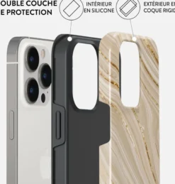 Coque pour iphone 14 pro rigide motifs full glam burga