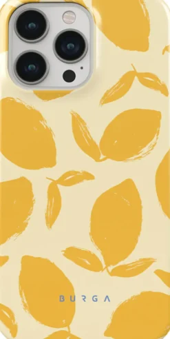 Coque pour iphone 14 pro rigide motifs lemon tart burga