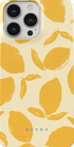 Coque pour iphone 13 pro rigide motifs lemon tart burga
