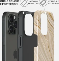 Coque pour iphone 15 pro rigide motifs full glam burga