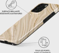 Coque pour iphone 15 pro rigide motifs full glam burga