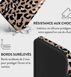 Coque pour iphone 15 tough motifs pure instinct burga
