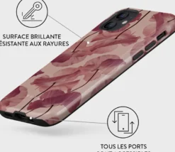 Coque pour iphone 12 tough motifs tender kiss burga