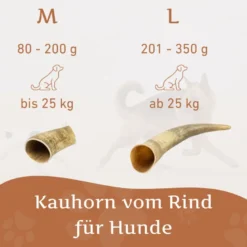 Corne de bœuf naturelle wildfang pour chiens 30 kg et plus