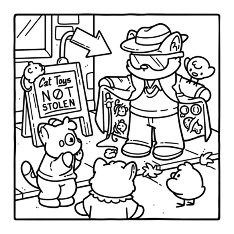 Cosy crim'minou coloriages mignons de vilains chatons