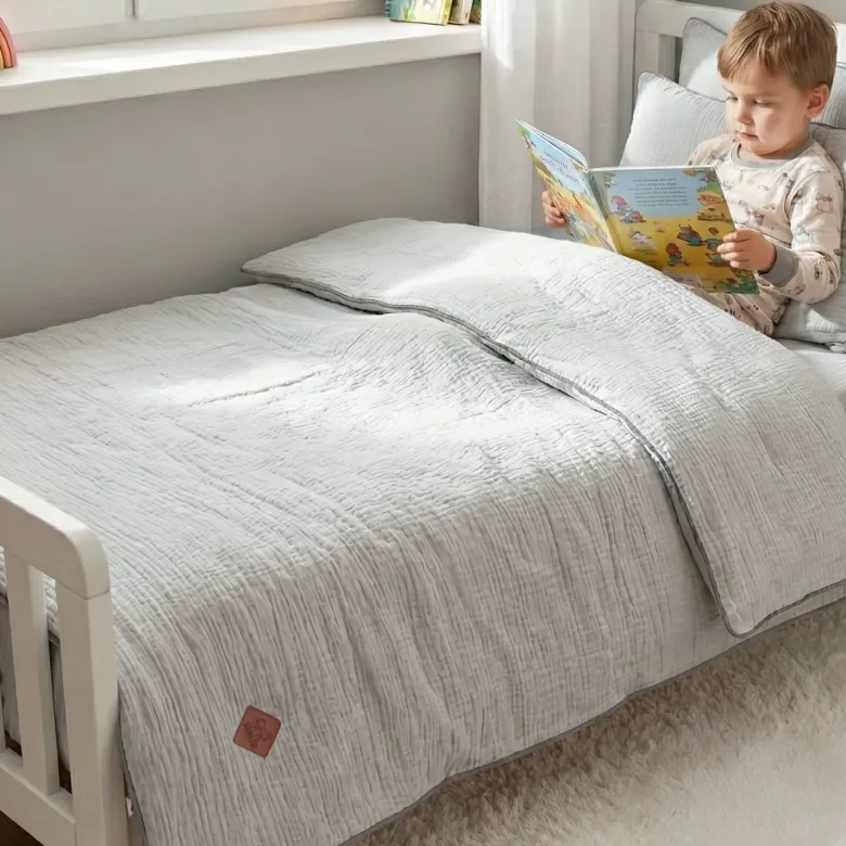 Couette et oreiller prêt à dormir