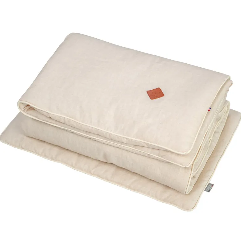 Couette oreiller lin prêt à dormir