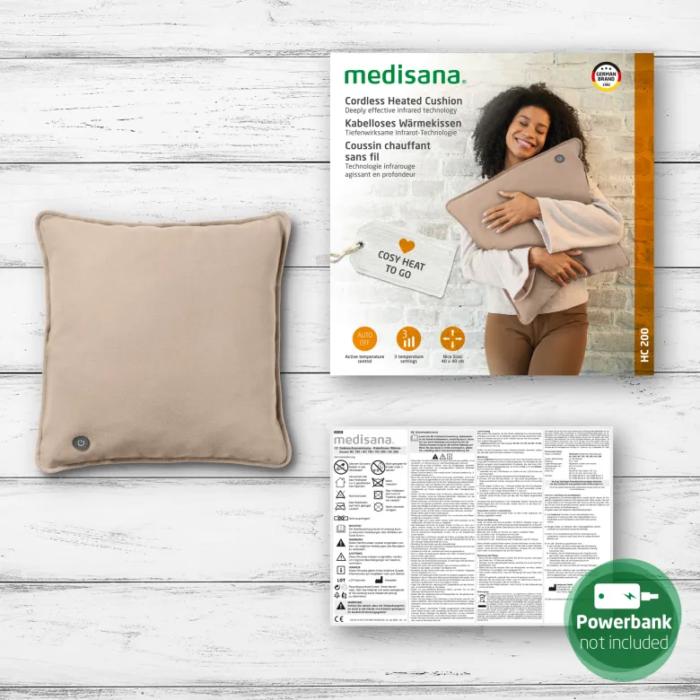 Coussin chauffant - beige