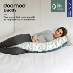 Coussin de grossesse doomoo ethnicpetrol Gris et blanc