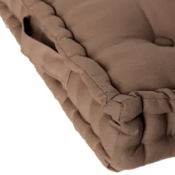 Coussin de sol taupe 40x40 cm