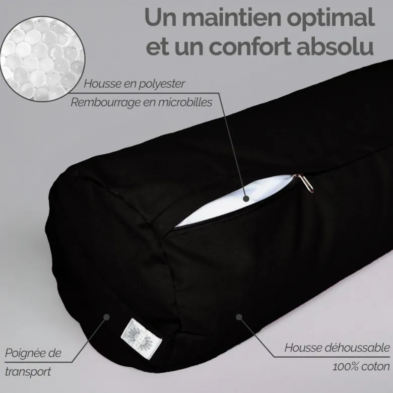 Coussin de yoga - noir