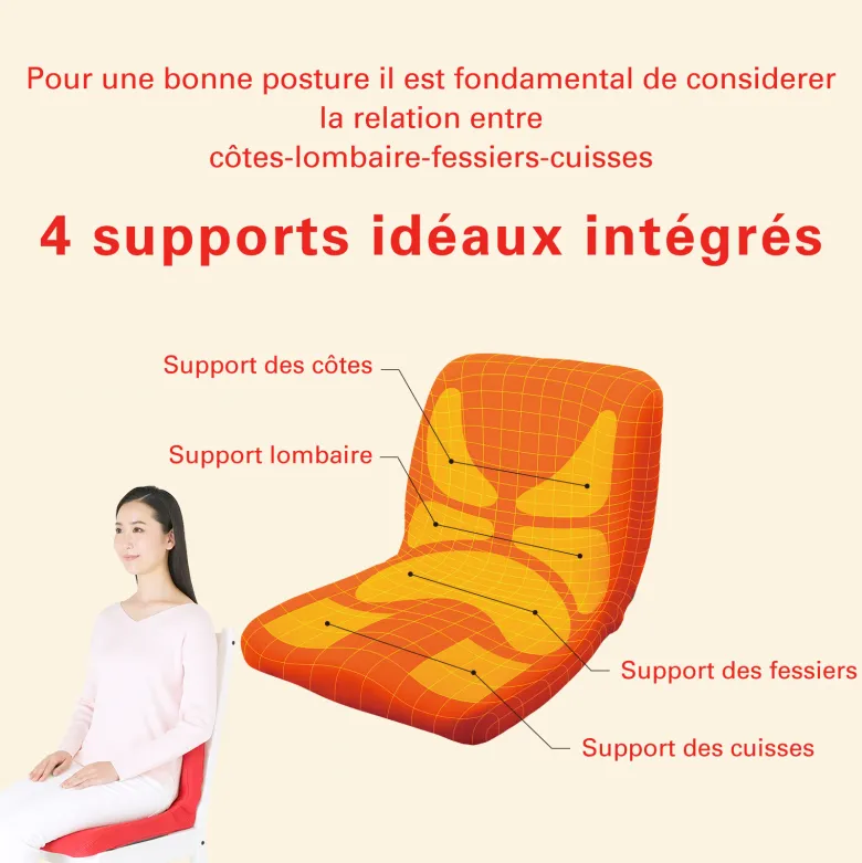 Coussin ergonomique pinto standard-mgris